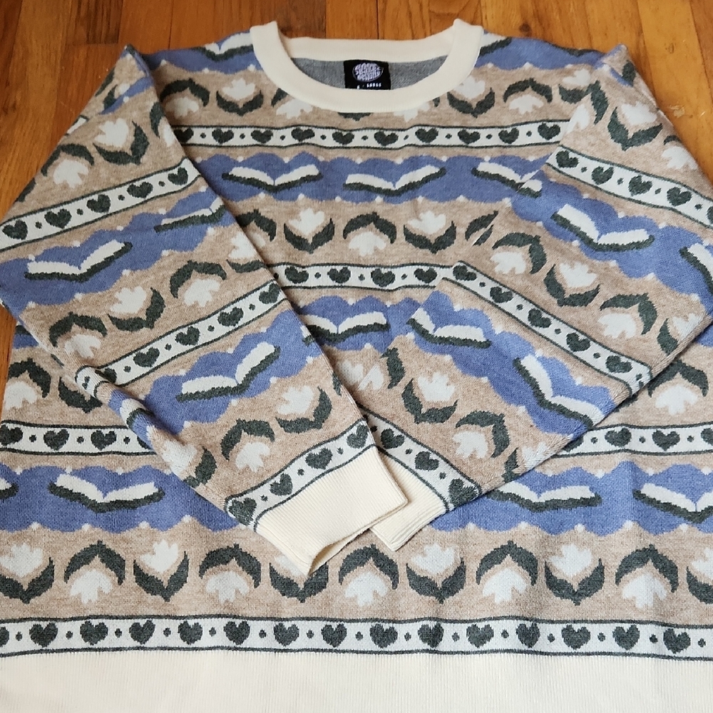 New Book Babe Designs Bookish Sweater XL